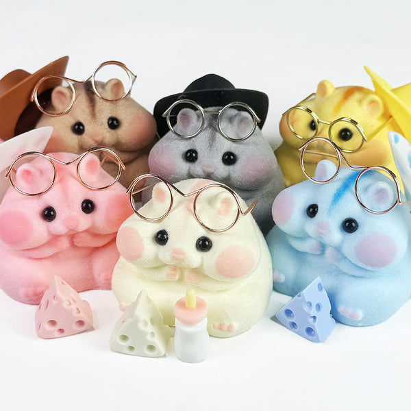 Handmade Squishy Hamster Family
