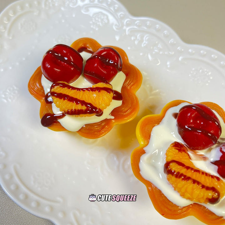 Handmade Food Taba Squishy Cherry Citrus Tart