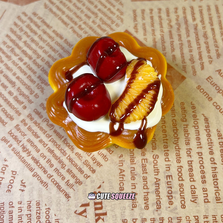 Handmade Food Taba Squishy Cherry Citrus Tart