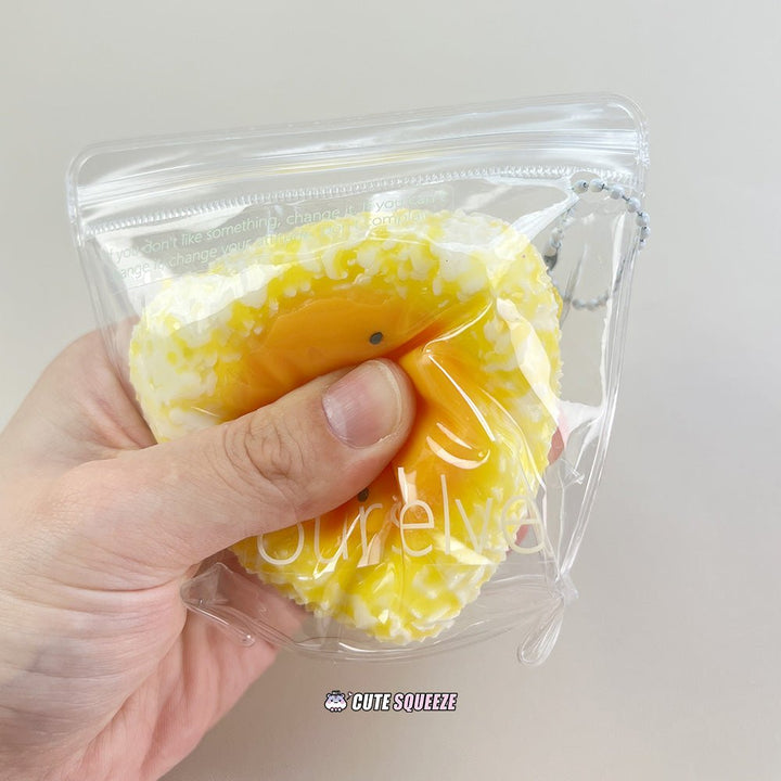 Handmade Food Taba Squishy Egg Yolk Rice Ball