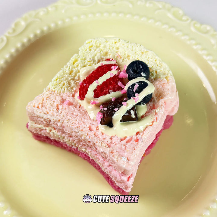 Handmade Food Taba Squishy Fruit Cream Toast