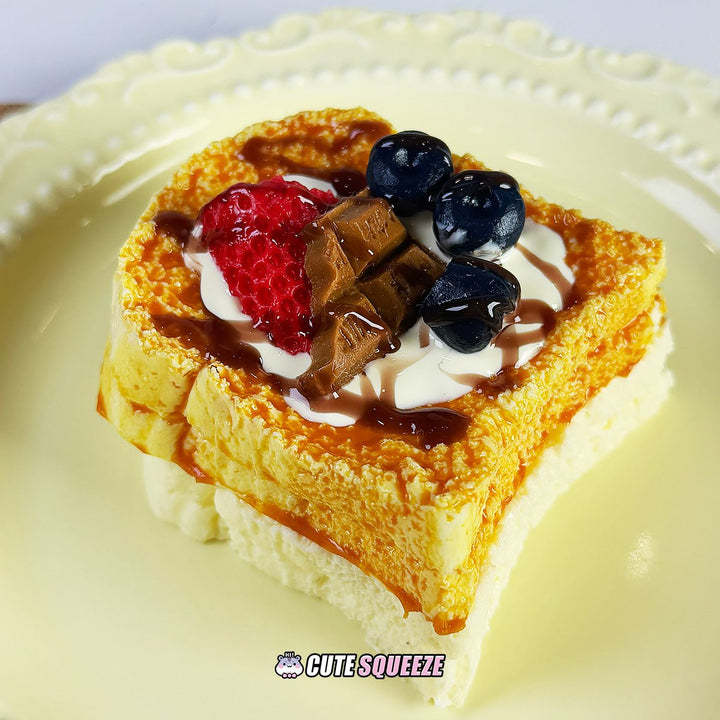 Handmade Food Taba Squishy Fruit Cream Toast