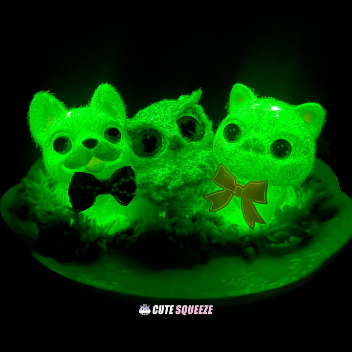 Handmade Squishy Cute Glowing Cuties - Owl/Puppy/Kitten