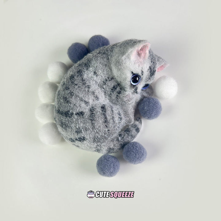 Handmade Squishy Cute lying kitten