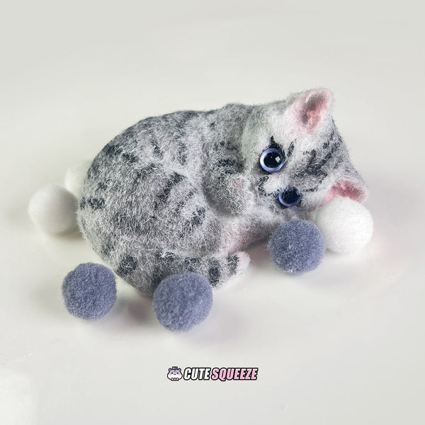 Handmade Squishy Cute lying kitten