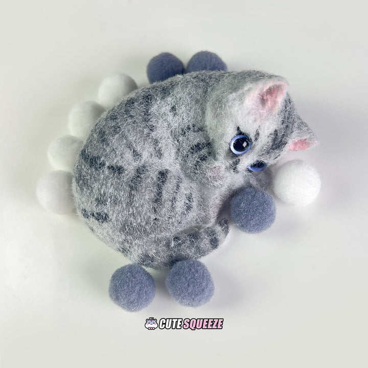 Handmade Squishy Cute lying kitten