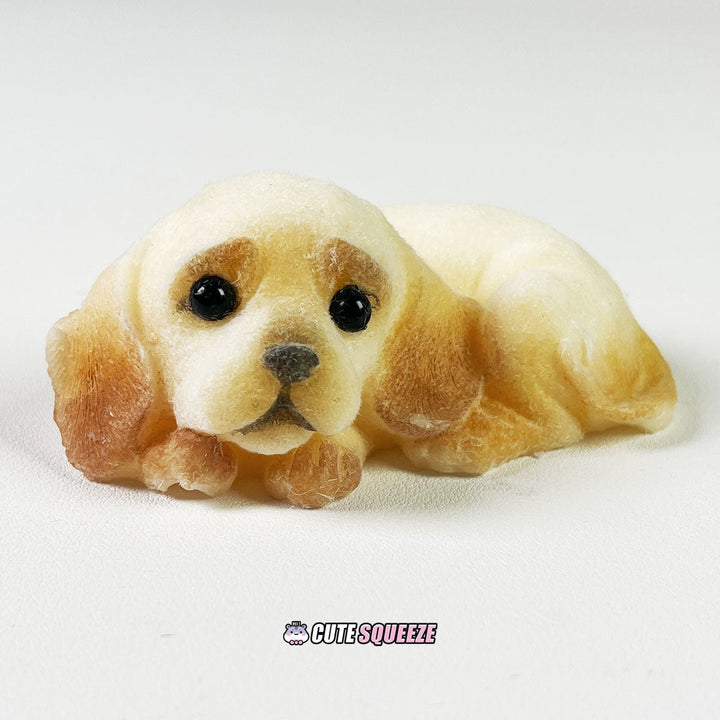 Handmade Squishy cute lying Labrador dog