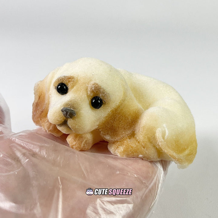 Handmade Squishy cute lying Labrador dog