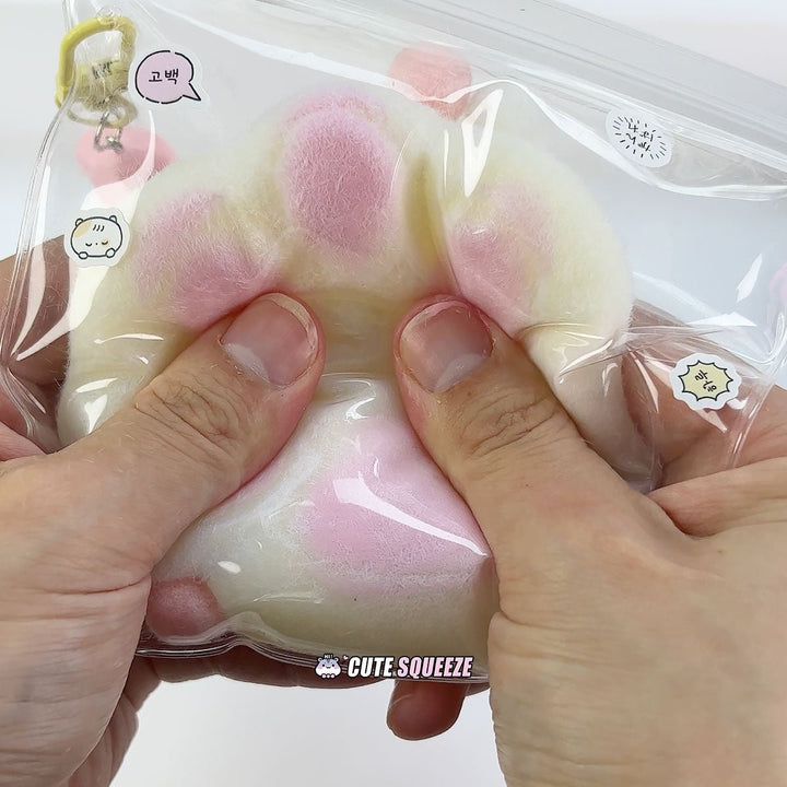 Handmade Squishy Fluffy Cat Paw